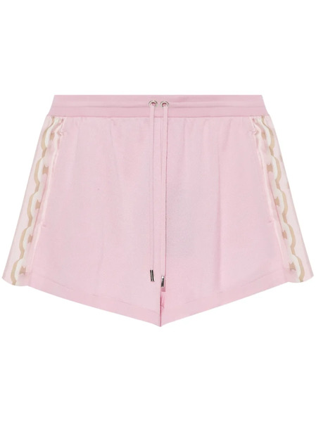  Versace Chain-link Detail Shorts - Pink 