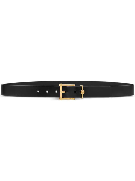  Versace Column Leather Belt - Black 