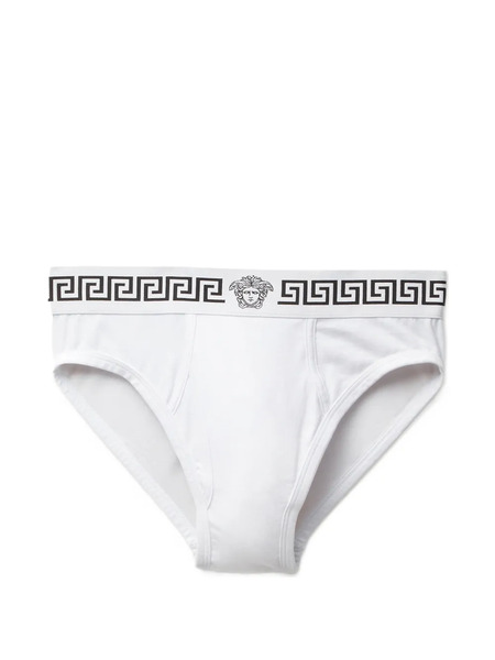  Versace Cotton-jersey Briefs - White 