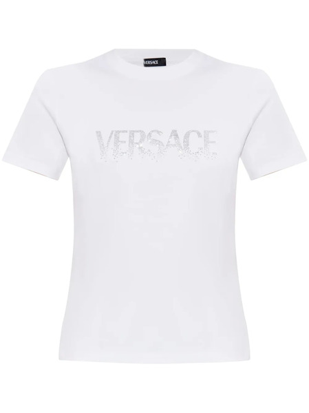  Versace Crystal-embellished T-shirt - White 