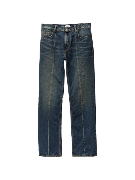  Versace Distressed Straight Jeans - Blue 