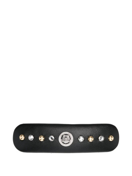 Versace Embellished Hair Clip - Black 