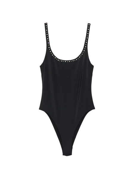 Versace Embellished Swimsuit - Black 