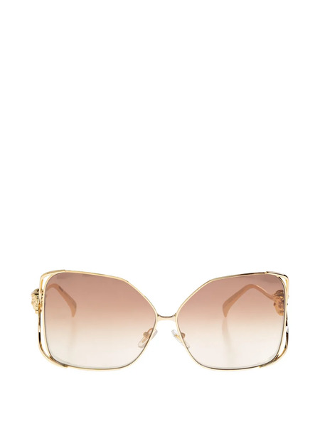  Versace Eyewear Geometric Medusa Sunglasses - Gold 