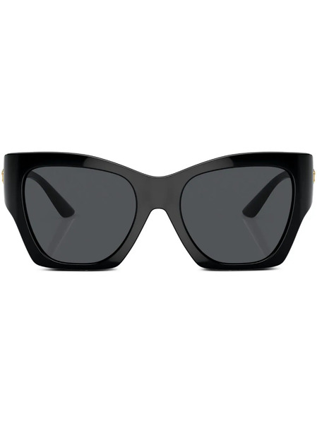  Versace Eyewear Logo-plaque Cat-eye Frame Sunglasses - Black 