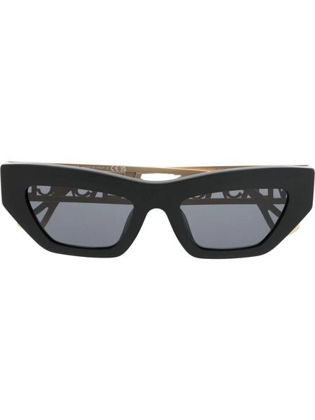  Versace Eyewear Logo-plaque Cat-eye Sunglasses - Black 