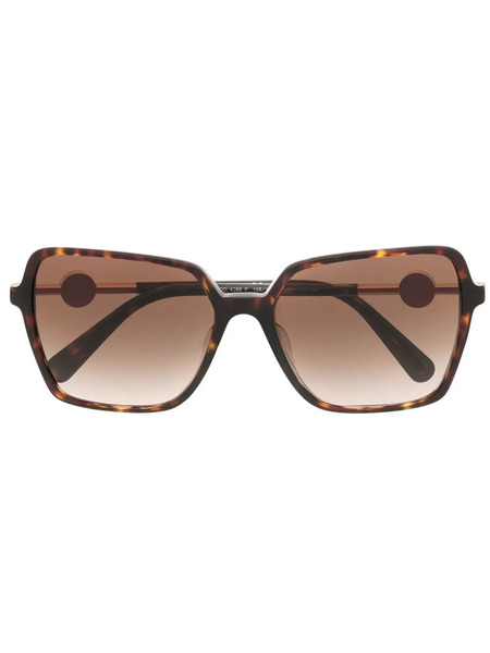 Versace Eyewear Medusa-embellished Square Sunglasses - Brown 