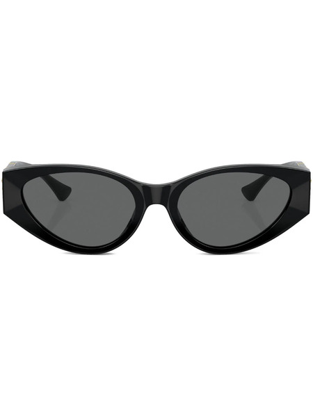  Versace Eyewear Medusa Oval-frame Sunglasses - Black 