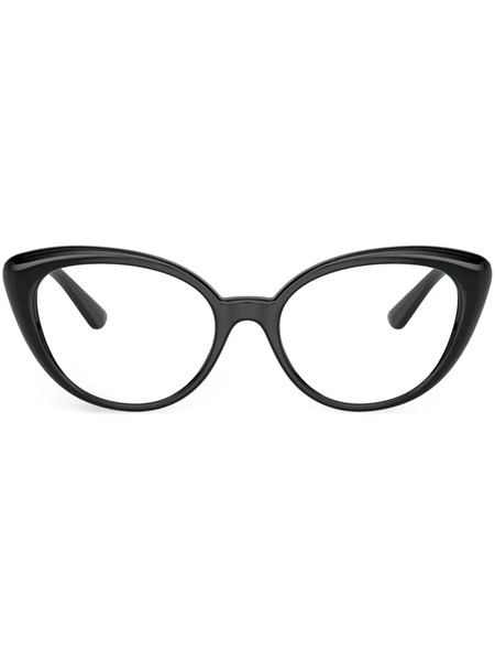  Versace Eyewear Medusa-plaque Cat-eye Frame Glasses - Black 