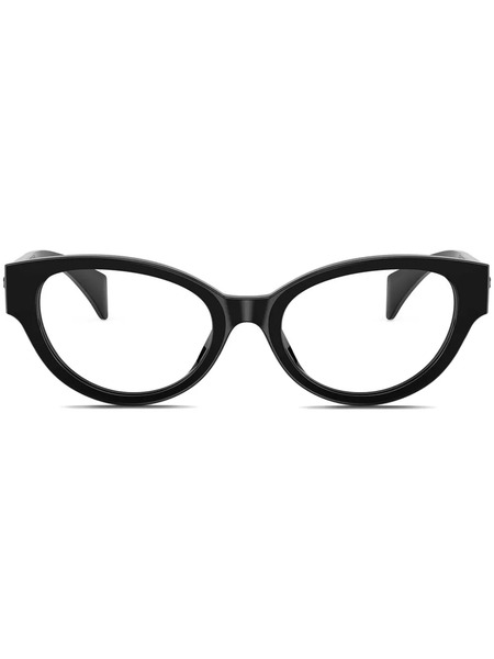 Versace Eyewear Medusa-plaque Glasses - Black 