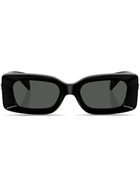  Versace Eyewear Medusa-plaque Rectangular-frame Sunglasses - Black 