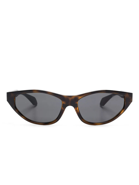  Versace Eyewear Medusa-plaque Sunglasses - Brown 