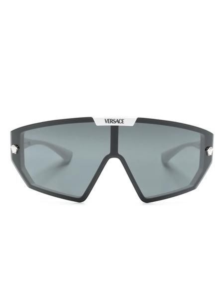  Versace Eyewear Medusa Shield-frame Sunglasses - White 