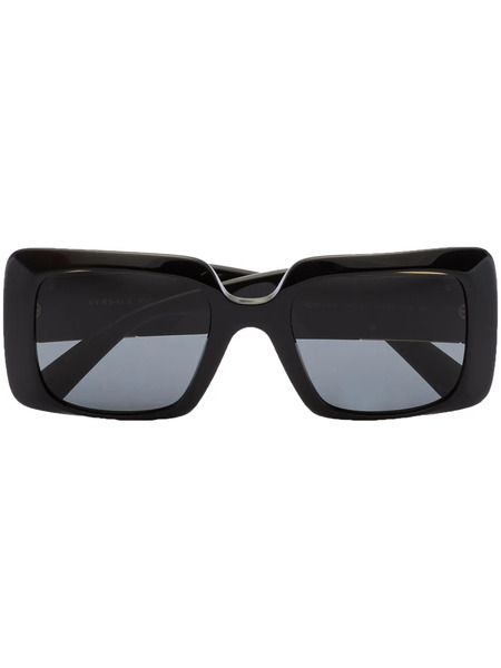  Versace Eyewear Medusa Square-frame Sunglasses - Black 