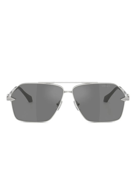  Versace Eyewear Pilot-frame Sunglasses - Silver 