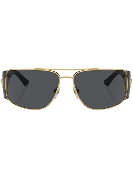  Versace Eyewear Rectangle-frame Sunglasses - Black 