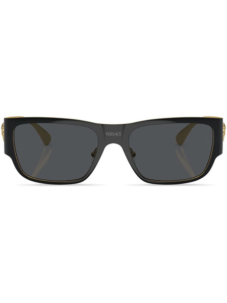  Versace Eyewear Rectangle-frame Sunglasses - Black 
