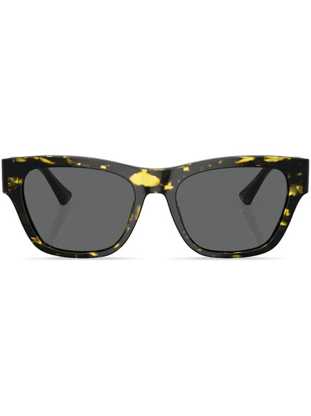  Versace Eyewear Rectangle-frame Sunglasses - Green 