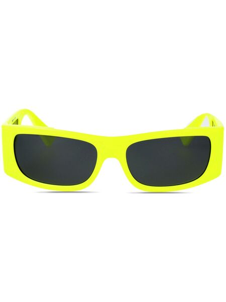  Versace Eyewear Rectangle-frame Sunglasses - Yellow 