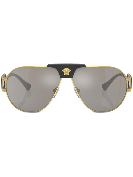  Versace Eyewear Special Project Aviator-frame Sunglasses - Gold 