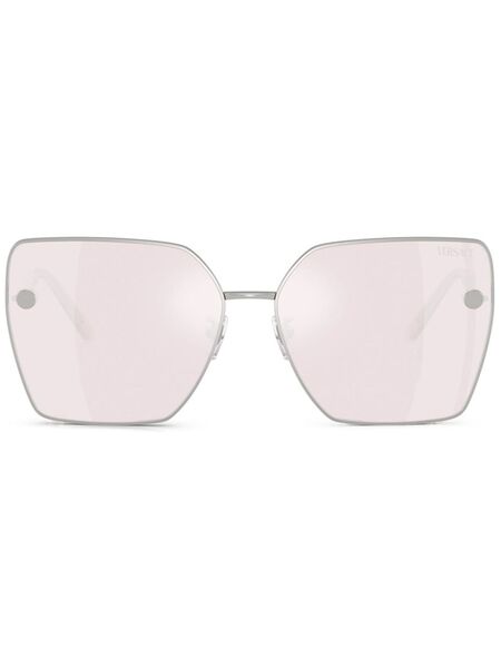  Versace Eyewear Square Frame Sunglasses - Silver 