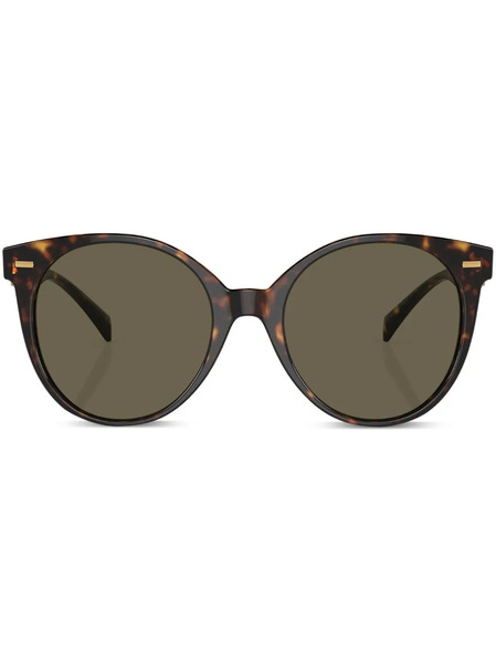  Versace Eyewear Tortoiseshell-effect Round-frame Sunglasses - Green 