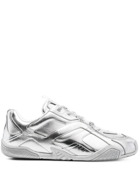  Versace Galaxia Metallic Sneakers - Silver 