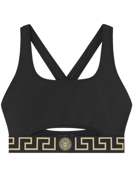  Versace Greca Border Bikini Top - Black 
