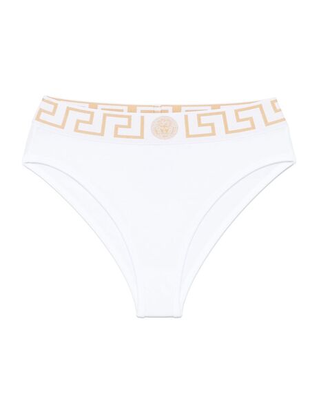  Versace Greca Border Briefs - White 