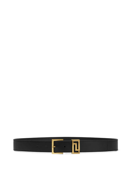  Versace Greca Buckle Belt - Black 