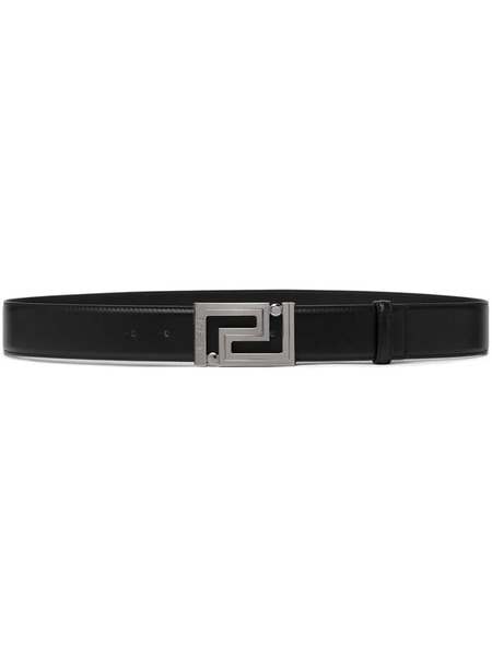  Versace Greca Leather Belt - Black 