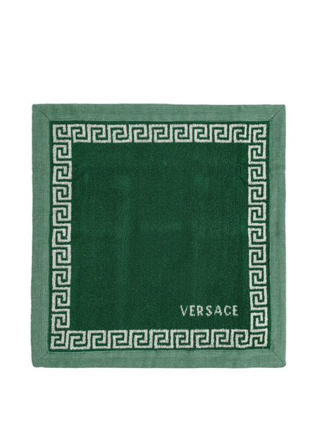  Versace Home Logo-detail Bath Towel - Green 