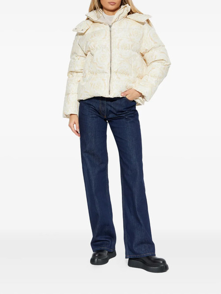  Versace Hooded Zip-fastening Jacket - Neutrals 