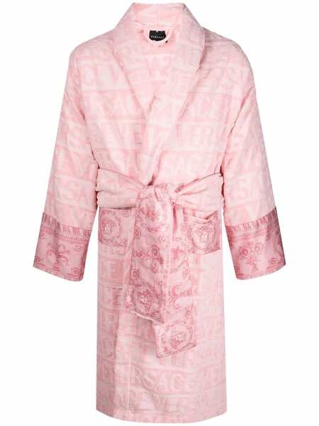  Versace I Love Baroque Bathrobe - Pink 
