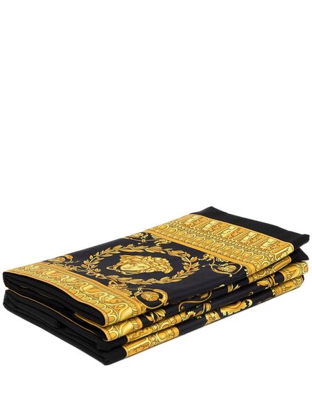  Versace I Love Baroque Pillowcase (set Of Two) - Black 