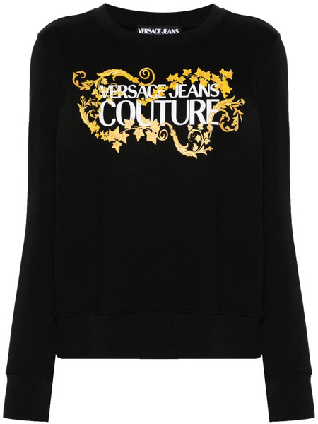  Versace Jeans Couture Barocco Logo-print Sweatshirt - Black 