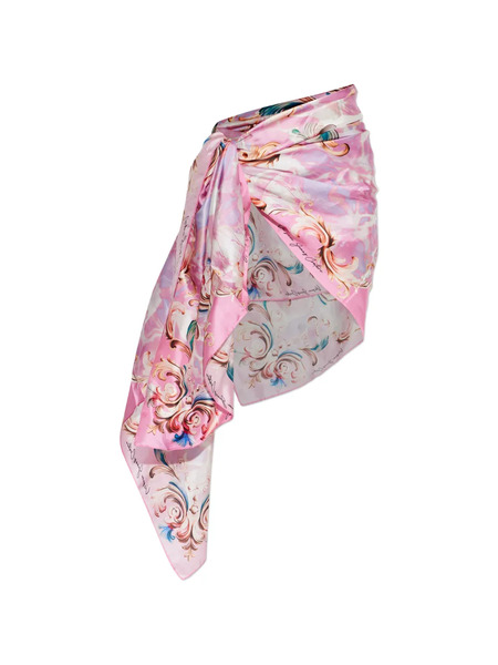  Versace Jeans Couture Barocco-print Sarong - Pink 