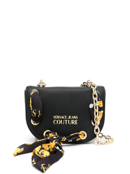 Versace Jeans Couture Barocco-print Scarf Shoulder Bag - Black 