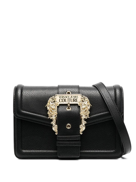  Versace Jeans Couture Baroque-buckle Shoulder Bag - Black 
