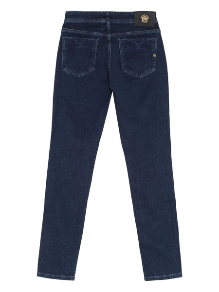  Versace Jeans Couture Baroque-motif Jeans - Blue 