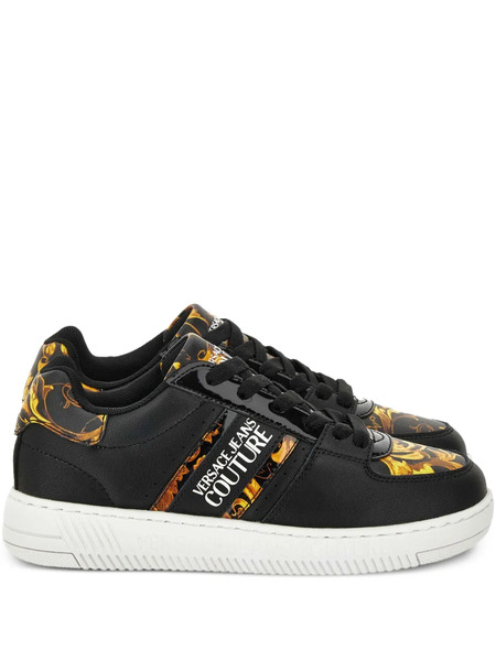  Versace Jeans Couture Baroque-print Trainers - Black 