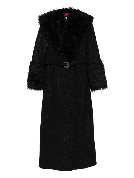  Versace Jeans Couture Belted Coat - Black 