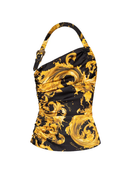  Versace Jeans Couture Buckle-detail Top - Yellow 
