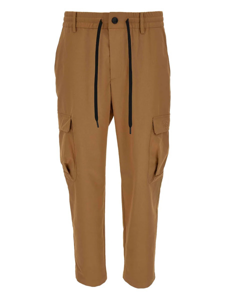  Versace Jeans Couture Cargo Pocket Drawstring Trousers - Brown 