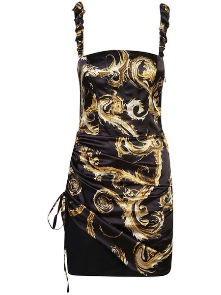  Versace Jeans Couture Chromo Couture Mini Dress - Black 