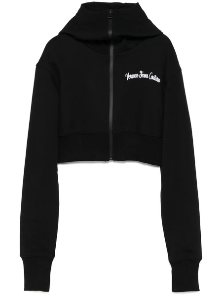  Versace Jeans Couture Cropped Hoodie - Black 