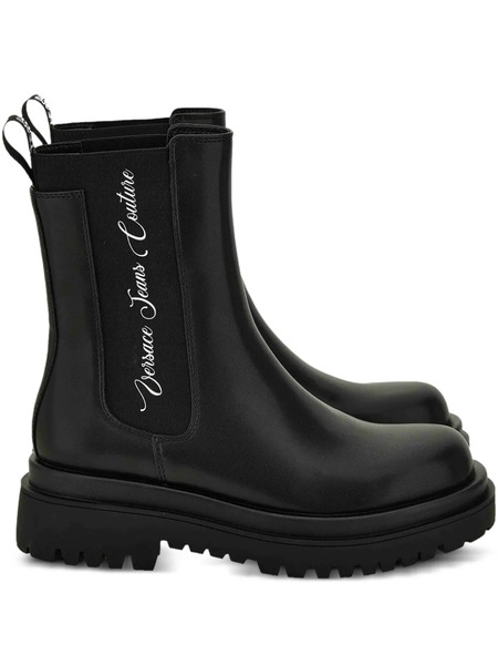  Versace Jeans Couture Elastic-insert Platform Boots - Black 