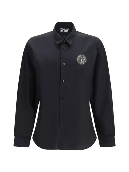  Versace Jeans Couture Emblem-patch Shirt - Black 