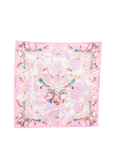  Versace Jeans Couture Floral Print Scarf - Pink 