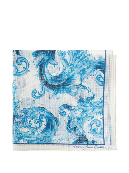  Versace Jeans Couture Floral Print Scarf - White 